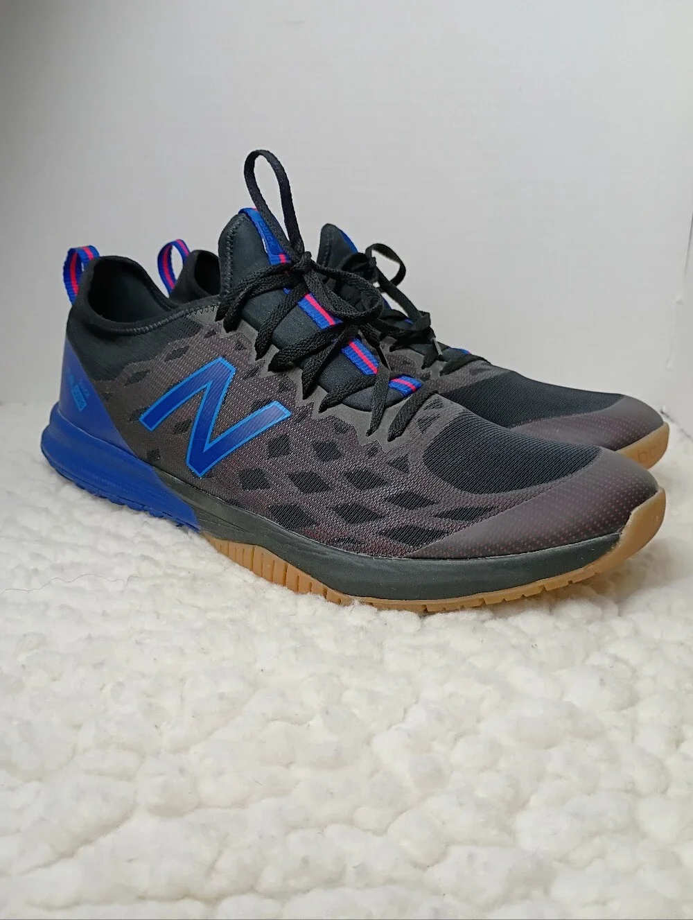 New Balance FuelCore Quick MXQIKBT3 Men's US 15 D Training Shoes Black Blue.